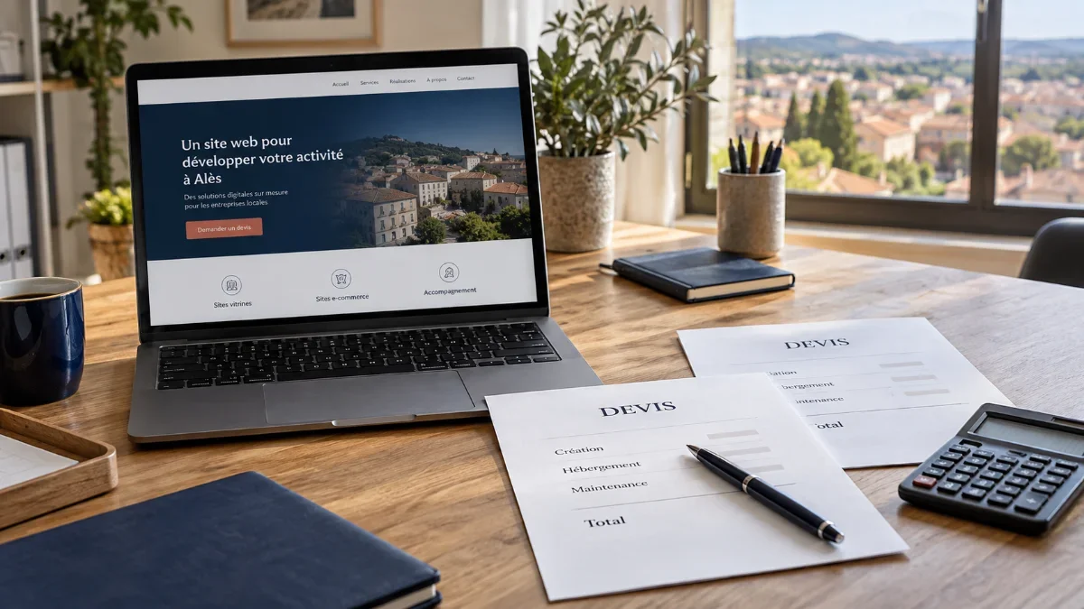 Création de site internet à Alès : combien ça coûte vraiment en 2026 ? Comparatif et pièges à éviter