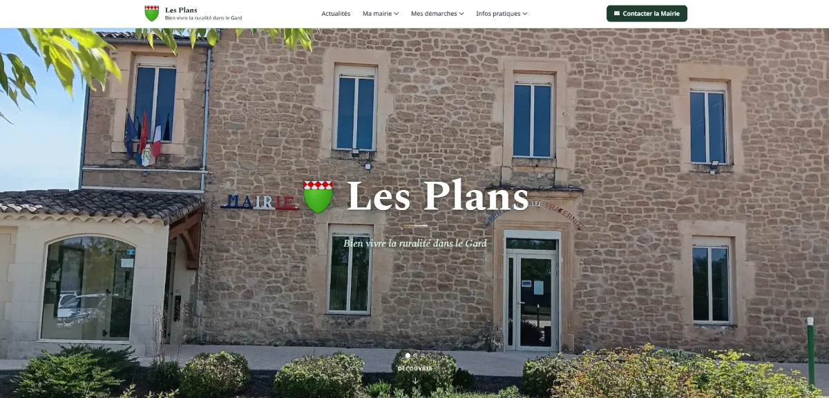 Création du site Les Plans