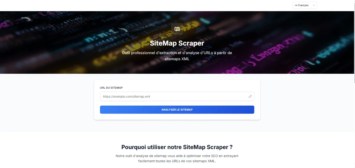 Création du site SitemapScraper.fr